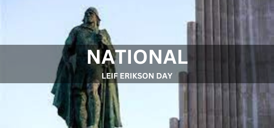 NATIONAL LEIF ERIKSON DAY  [राष्ट्रीय लीफ़ एरिकसन दिवस]